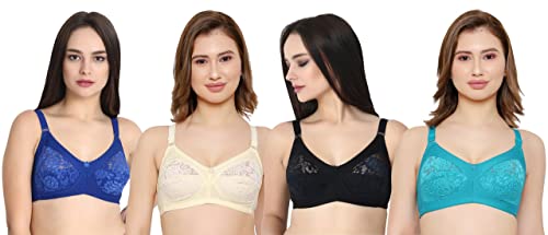 Image of Women Net Non-Padded Wire Free Regular Bra