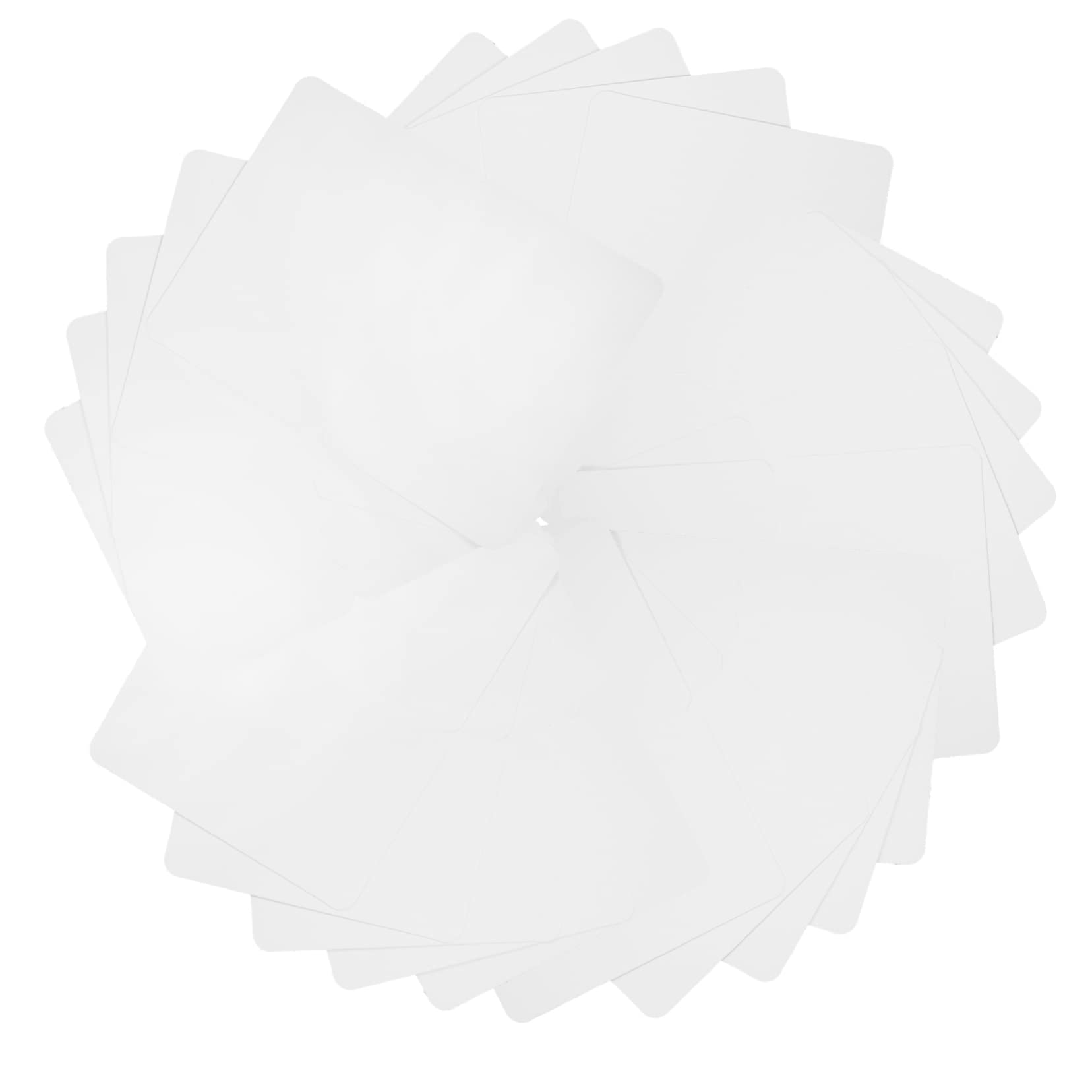 Housoutil Tarjeta de Agradecimiento Plegable en Blanco de Papel, 100 Piezas | Escritura Manual, Diseño Ligero, para Cumpleaños y Bodas, Tarjetas Adjuntas Presente