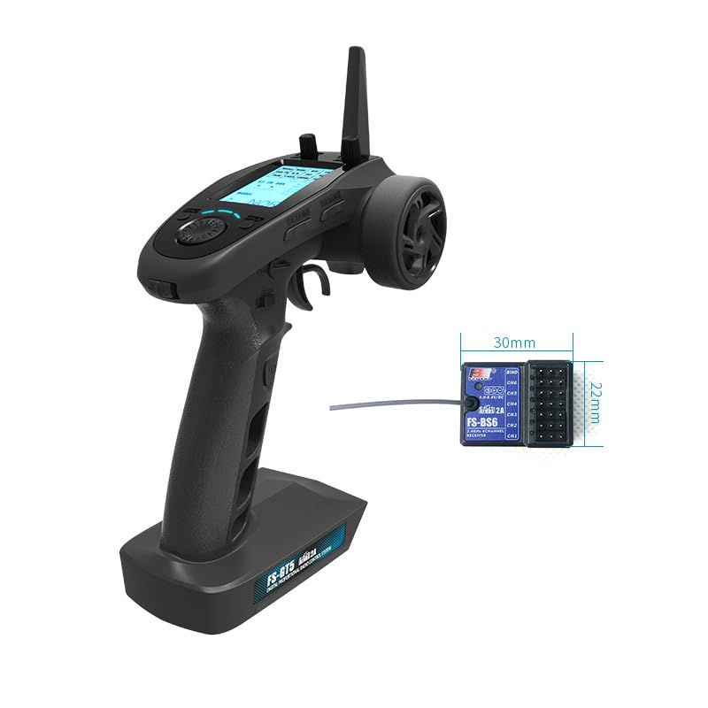 Flysky GT5 2.4G 6CH Transmisor BS6 Receptor Gyro FS-GT5 para coches RC modelo barco adulto Hobby