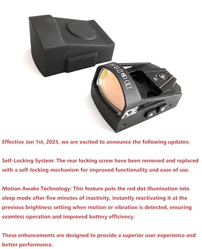 Ade Advanced Optics Delta RD3-012 Dot Sight + Optic Mounting Plate for 1911 Novak Rear Sight Pistol