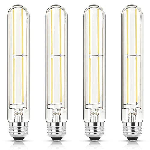 NOVELUX T10 Led Bulbs 4000K Daylight Dimmable, e26 Led Bulbs 60 watt Equivalent, T9 Tubular Long Light Bulb e26 Medium Base UL Listed Wet-Rated Tube Light Bulb for Wall sconces Vanity Light fixtures NOVELUX T10 Led Bulbs 4000K Daylight Dimmable, e26 Led Bulbs 60 watt Equivalent, T9 Tubular Long Light Bulb e26 Medium Base UL Listed Wet-Rated Tube Light Bulb for Wall sconces Vanity Light fixtures