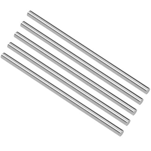 sourcing map 5St Rundstange Stahl, 4,5mm HSS Drehmeißel, für Wellengetriebe Drehmaschinen Bohrmaschine Miniaturachse, Zylinderstift DIY Werkzeug 100mm Lang
