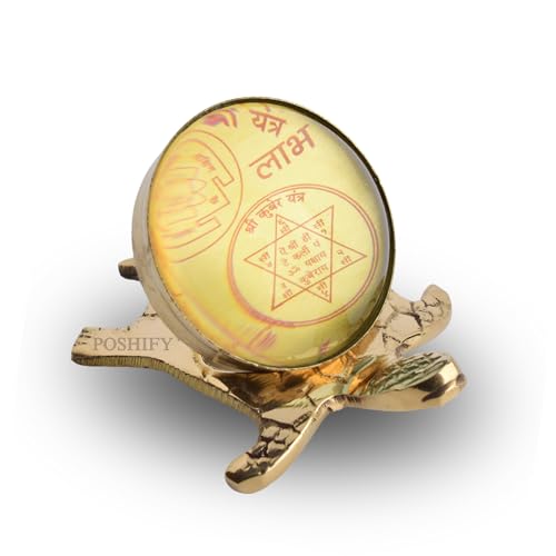 Image of Diamond Kachua - Vastu Yantra Brass Puja Box with Glass Dome for Spiritual Growth and Positive Energy - Luxury Handcrafted Indian Puja Shrine - 420