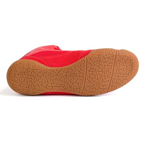 Image of ZVC Wrestling Shoes Men Boxing Shoes for Fighting Shoes Powerlifting Bodybuilding Boots Footwear