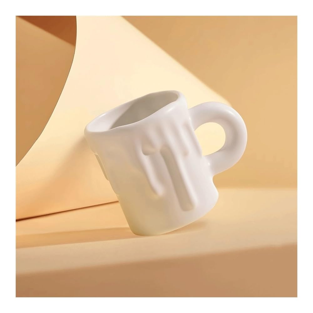 Ceramiczny kubek do kawy Nordic Style Original Design Ceramic Coffee Mugs Couple Macaron Mugs Multicolor Optional 8.4 Ounces Milk Cup Breakfast Cups Filiżanki kawy(Yellow)