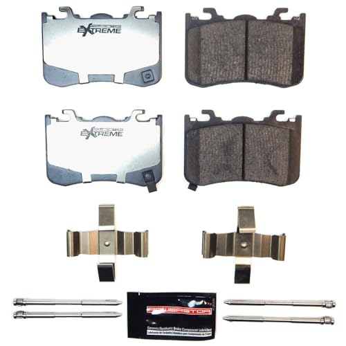 Image of PowerStop Z26 Performance Carbon Fiber Ceramic Brake Pads Rear Z26-2528 | Ford Mustang 2024-25 Carbon Fiber Ceramic Brake Pads + Installation Hardware