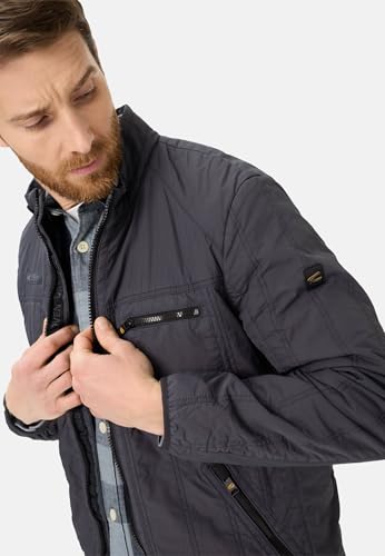 Manteau homme camel active 430420-7n89 bleu foncé aux finitions premium - 5