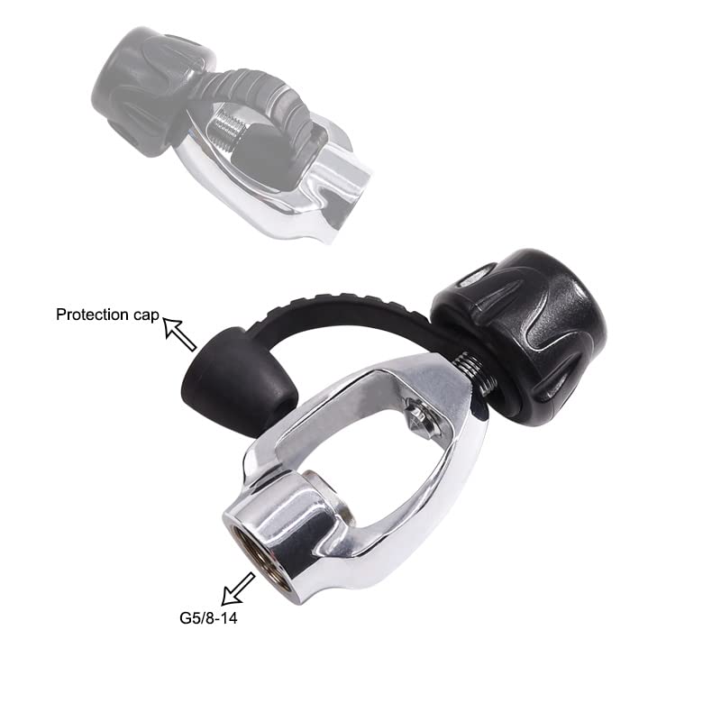 TUXING DIN to Yoke Regulator Converter Adapter for Scuba Diving G5/8