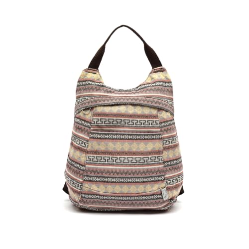 MISAKO Jaka mochila antirrobo con estampado jacquard Mujer - Jaka Multicolor 36x16x33cm