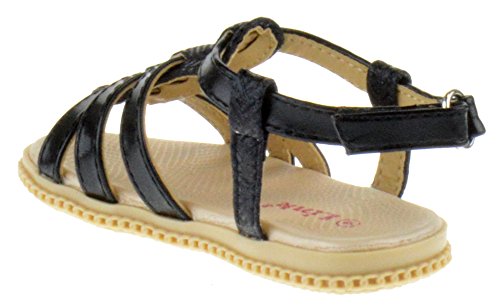 Link Holy 34Ka Toddler Braided Caged Gladiator Glitter Sandals3