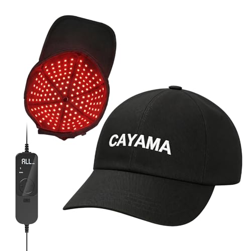Image of CAYAMA Red Light Hair Growth Cap, Precision Energy Control for Personalized Sessions, 528 Light Emitters, Full Scalp Coverage for Men & Women