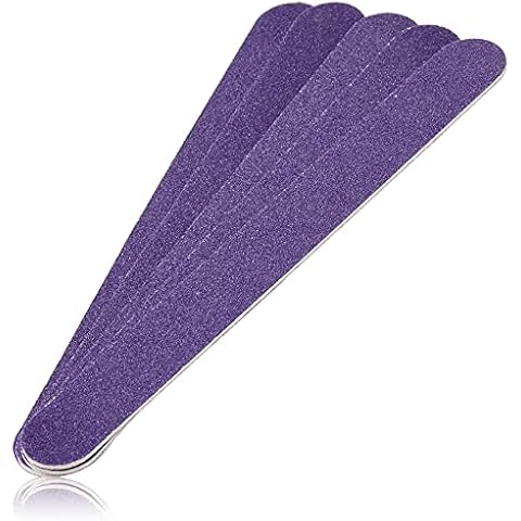 Manicare Pack of 5 Long Lasting Emery Boards, Nail Files For Shaping Natural Nails, Double Sided Fine And Coarse Grit, Strong And Durable, For At Home DIY Salon Professional Manicure Or Pedicure Cover