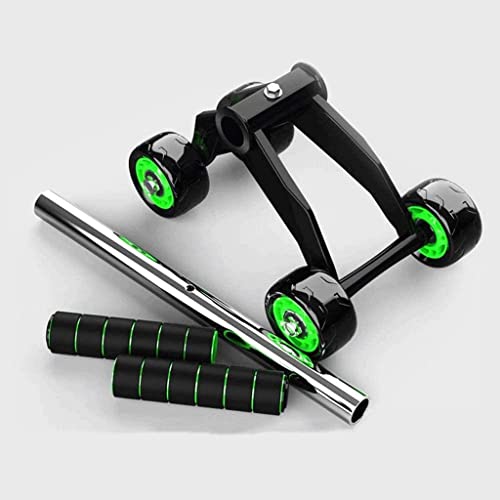 Image of SUREFIT 4-Wheel Ab Roller for Men & Women | Heavy-Duty Core & Abs Exerciser with Dual Handlebar | Non-Slip Home Workout Equipment