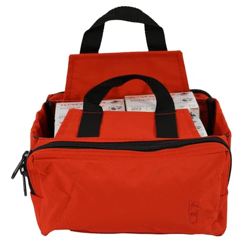 Bob-Allen 440RS Team Series Four-Box Carrier with Accessory Pockets and Flap, Red