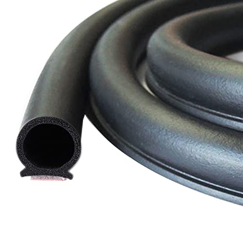 Tintvent Weather Stripping Seal Strip For Doors/Windows, 39.3Ft D-Shape Rubber Self-Adhesive Weatherstrip For Car Door, Truck, Engine Cover #TOP19