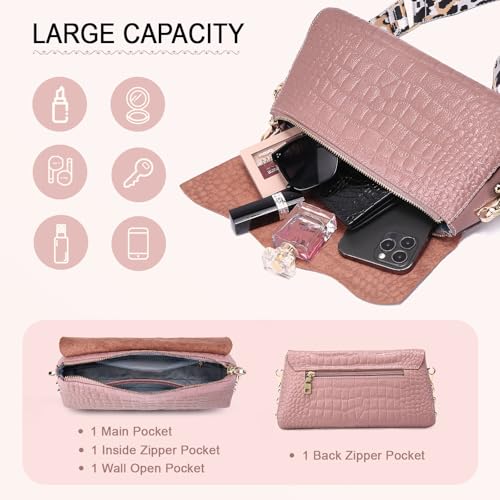 Leather Crossbody Bags Women Purse: Genuine Leather Cross Body Bag - Designer Shoulder Handbags3