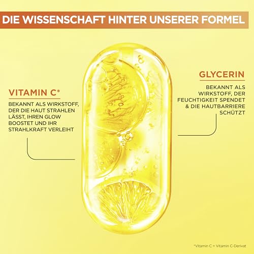 Garnier Gesichtsreinigung für fahle, unebenmäßige Haut, Reinigend und feuchtigkeitsspendend, Mit Vitamin C und Glycerin, Vegane Formel, Glow Booster Cream Cleanser Vitamin C, SkinActive, 250 ml 3