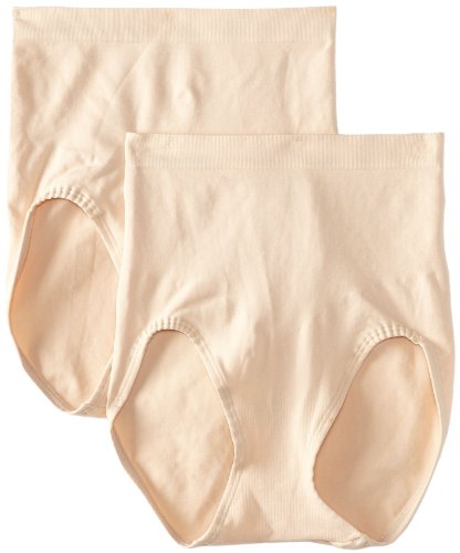 Bali Women's Shapewear Shaping Brief Ultra Control 2-Pack, Soft Taupe, XX-Large