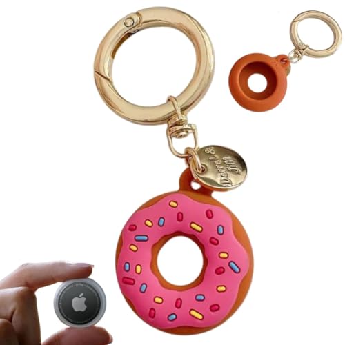 Chaveiro Capinha Case Capa Rosquinha Donuts Airtag Silicone Rosquinha Simpsons Airtag (Rosa)