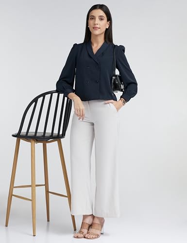 Image of Allen Solly Women' Polyester Regular fit Blouse