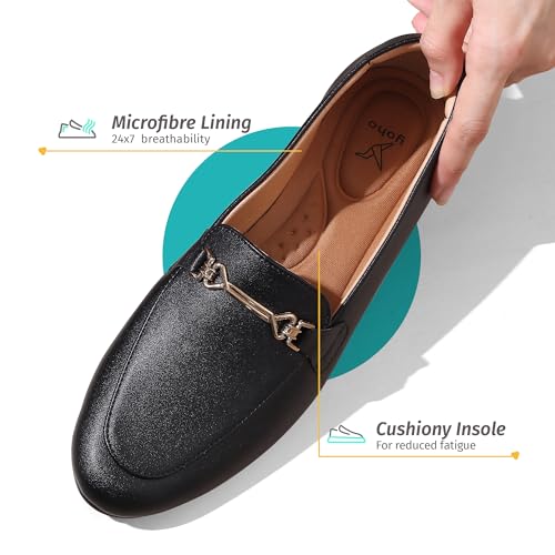 Image of YOHO Bliss Loafers for Women | Comfortable & Stylish Bellies | Fashion Moccasins with Footpharma Footbed | Slip-on for Casual & Formal Wear | 006