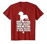 Maglietta con panino disordinato mamma cane