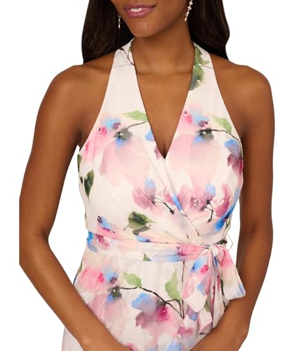 Image of Adrianna Papell Printed High-Low Dress
