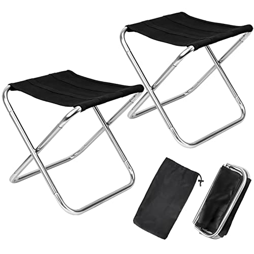2Pcs-Portable-Mini-Folding-Camping-Stool-Lightweight-Camp-Chair-for-Fishing-Hiking-Compact-Collapsible-Travel-Footstool-for-Outdoor-Beach-Backyard-LawnPicnic-with-Carry-Bag-Large