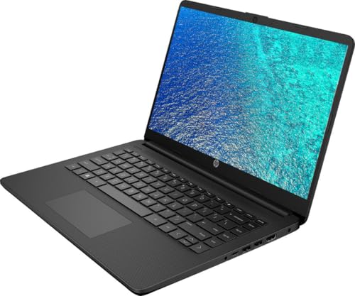 Image of HP 14 inch Micro-Edge Touchscreen Laptop, AMD Ryzen 3 Processor Up to 3.75GHz, 8GB DDR4 Memory, 256GB SSD, Ultra-Fast WiFi, Windows 11 OS, Ebony Black (Renewed)