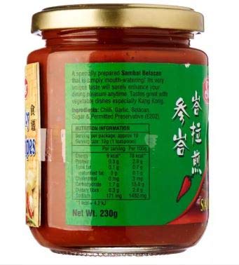 #RT Singlong Sambal Belacan 230g -A mouth watering chili sauce with belacan and garlic, especially delicious on vegetable dishes