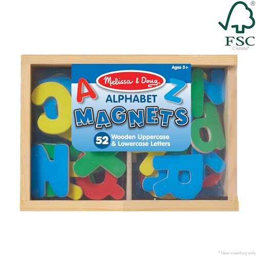 Melissa & Doug 448 52 Wooden Alphabet Magnets In A Box thumb #3