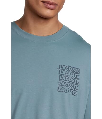 Lacoste Men's Classic Fit Distorted Graphic T-Shirt4