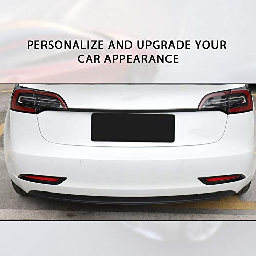 CoolKo Rear Taillights Fog Lamp Light Cover Trim Frame Exterior Decoration Compatible with Model 3 & Y [ 1 Pair - Black ] - Thumbnail 6