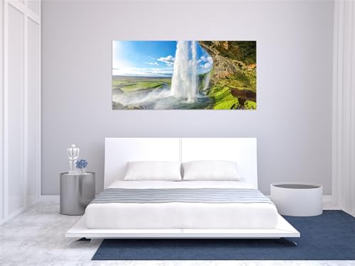 Tableau sur toile haut de gamme de paysage cascade affiche salon de luxe