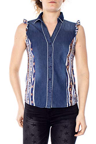 Chemise en denim Desigual Cam Naha aux détails soignés pour femme