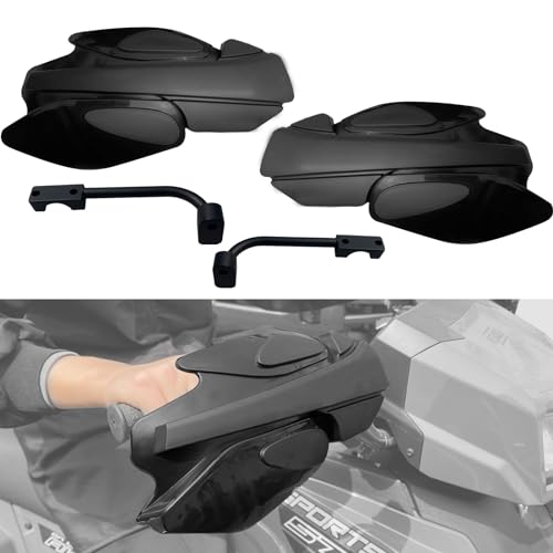 XUTVOTOR Sportsman Handguards Hand Brush/Wind Guards with Mount Brackets Kit for Polaris Sportsman Scrambler 400 450 570 850 XP 1000 2007-2024 Accessories Black (2PCS Replace #2876846 2879380)
