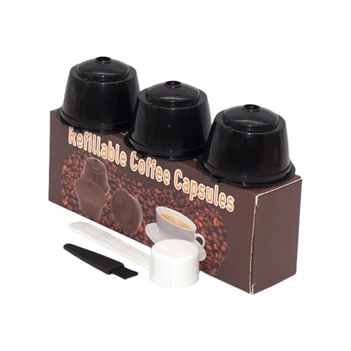 Taza de café recargable y reutilizable, textura de varios colores para los amantes del café, fabricación eficaz de café, 3 unidades