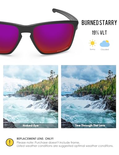 Image of BLAZERBUCK Replacement Lenses for Oakley Sliver XL OO9341 Sunglass