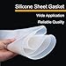 Purzen Silicone Rubber Sheet Gasket High Temperature Resistant Waterproof Pad, Flexible Durable Insulation Sheet for Industrial, Kitchen, and DIY Applications,100mm*100mm*0.5mm