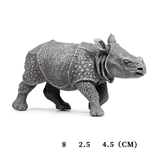 Modélisation jouet ornements de rhinocéros et hippopotame faune - 2