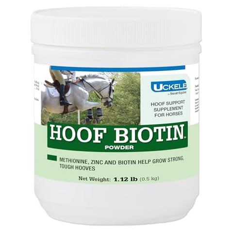 Uckele by SmartEquine Horse Biotin Powder | Hoof Supplement for Horses, Biotin for Horses Includes Zinc and Methionine | 18 oz Jar Cover