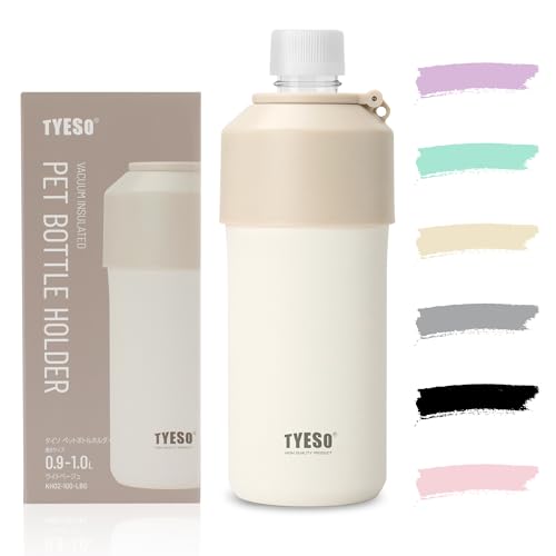 TYESO �y�b�g�{�g���z���_�[ �ۗ� �^��f�M ��񂰁E�݂艺���E�܂肽���ݎ� 900ml�`1L�E���C���{�g���Ή� ��O�E���s�E�I�t�B�X�p 6�F�W�J