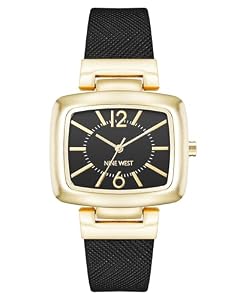 Nine West Saffiano Strap Watch
