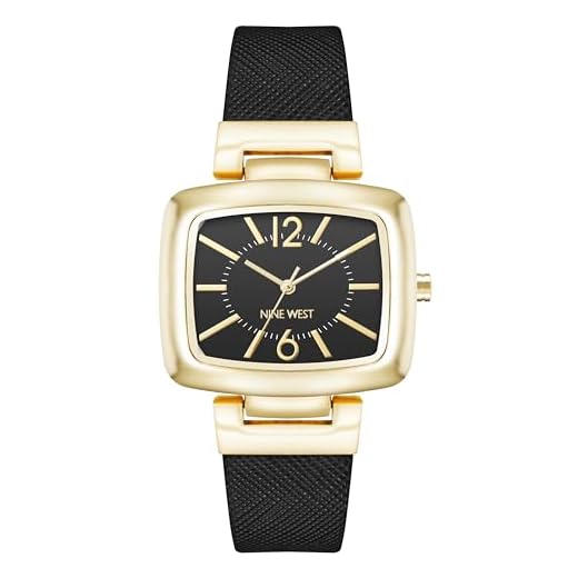 Nine West Women's Saffiano Strap Watch
