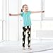 J JOYSAY Halloween Candles Black Print Girls Leggings Soft Comfortable Fashion Kids Girls Pants Size 7-8T
