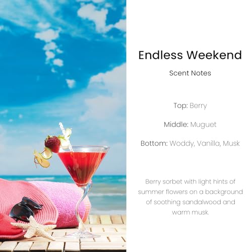 Image of Hanging Car Air Freshener, Long Lasting Essential Oil Diffuser, Non-Toxic Endless Weekend Scent, Cute Car Fresheners for Women, 2 Pack Made in USA