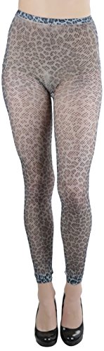 Image of ToBeInStyle Women's Footless Opaque Animal Zebra Tiger Tights Hosiery