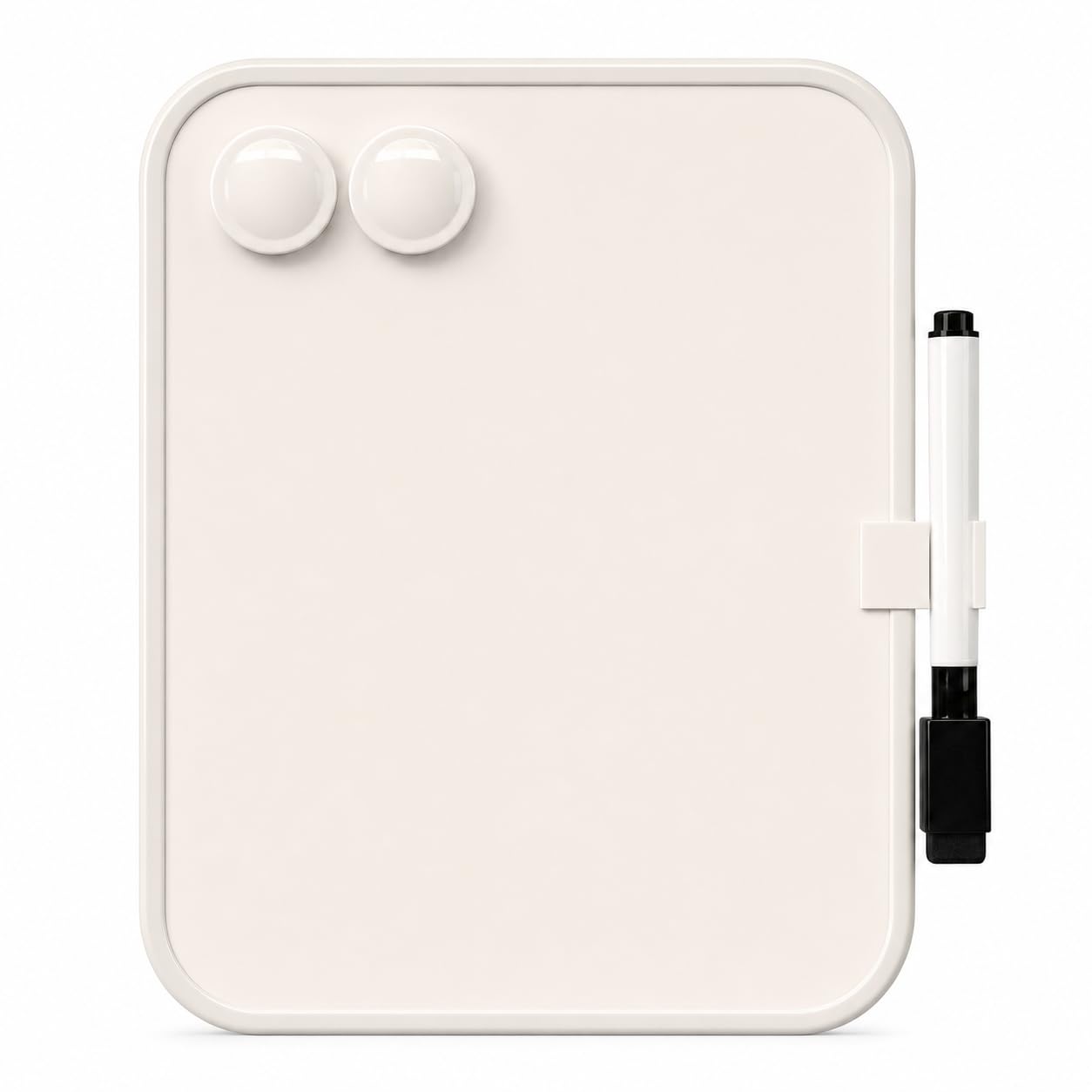 MGERASL Magnetic Dry Erase Notepad, Portable Drawing Board, Educational Whiteboard, Magnetic Whiteboard for Locker, 6" x 8" with Markers and 2 Magnets (White) — image 1
