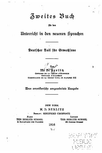 Zweites Buch für den Unterricht in den neueren Sprachen (German Edition)