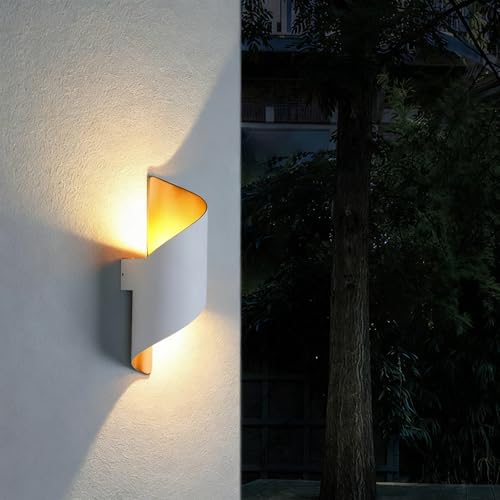 Applique murale LED créative design moderne en or et blanc - 6